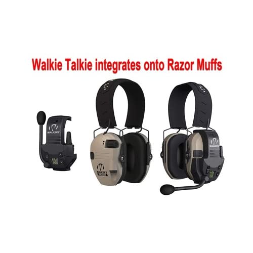 Walker's Razor Slim Electronic Shooting Earmuffs 2-Pack - Noise Cancelling Hearing Protection with Walkie Talkie Communication & OTG Safety Glasses - Perfect for Hunting, Shooting Range, Construction and Industrial Work