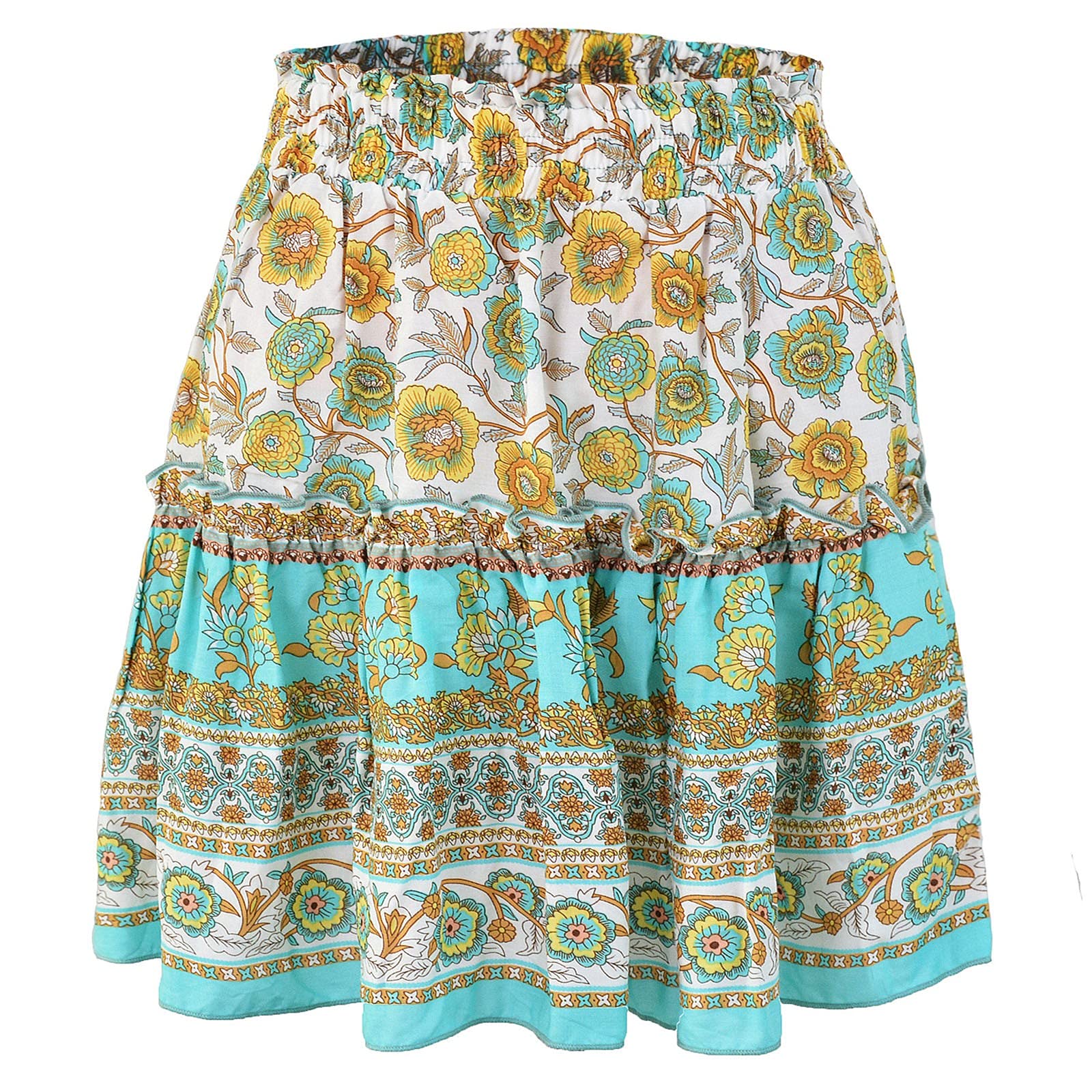 Women's High Waist Polka Dot Pleated Midi Skirt with Pockets - A-Line Swing Skirt for Tennis, Golf, Casual Wear & Summer Outfits
