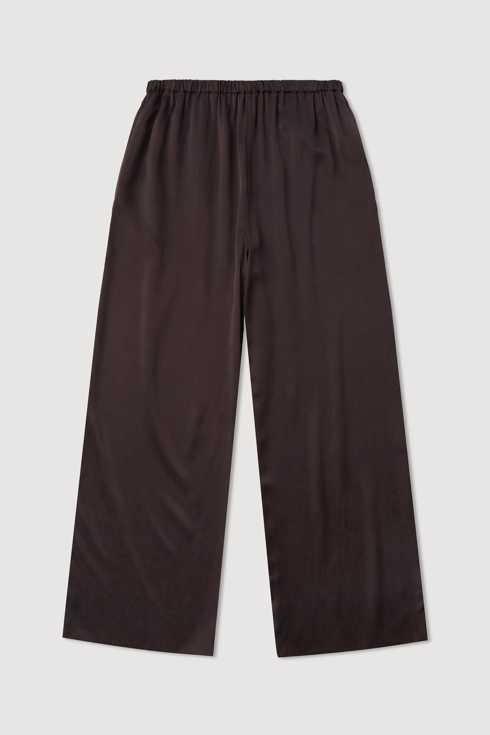 Ena Silk Pants for Women - Burgundy Red High Waisted Palazzo Pants - Elegant & Comfortable for Work, Travel & Special Occasions