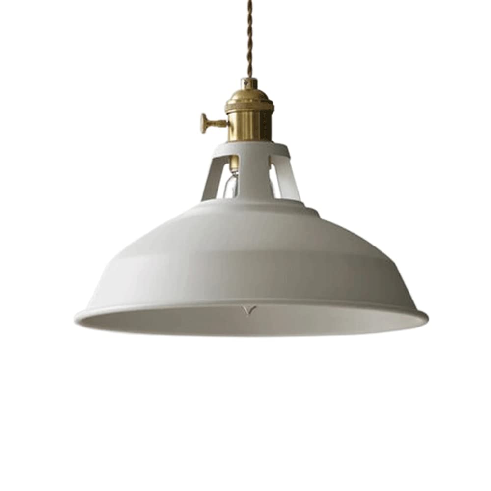 Vintage Industrial Chandelier Hanging Light - Modern Ceiling Pendant Lamp with Colorful Shade for Dining Room, Bedroom, Bedside or Cafe Decor | Perfect for Farmhouse, Loft & Industrial Style Homes
