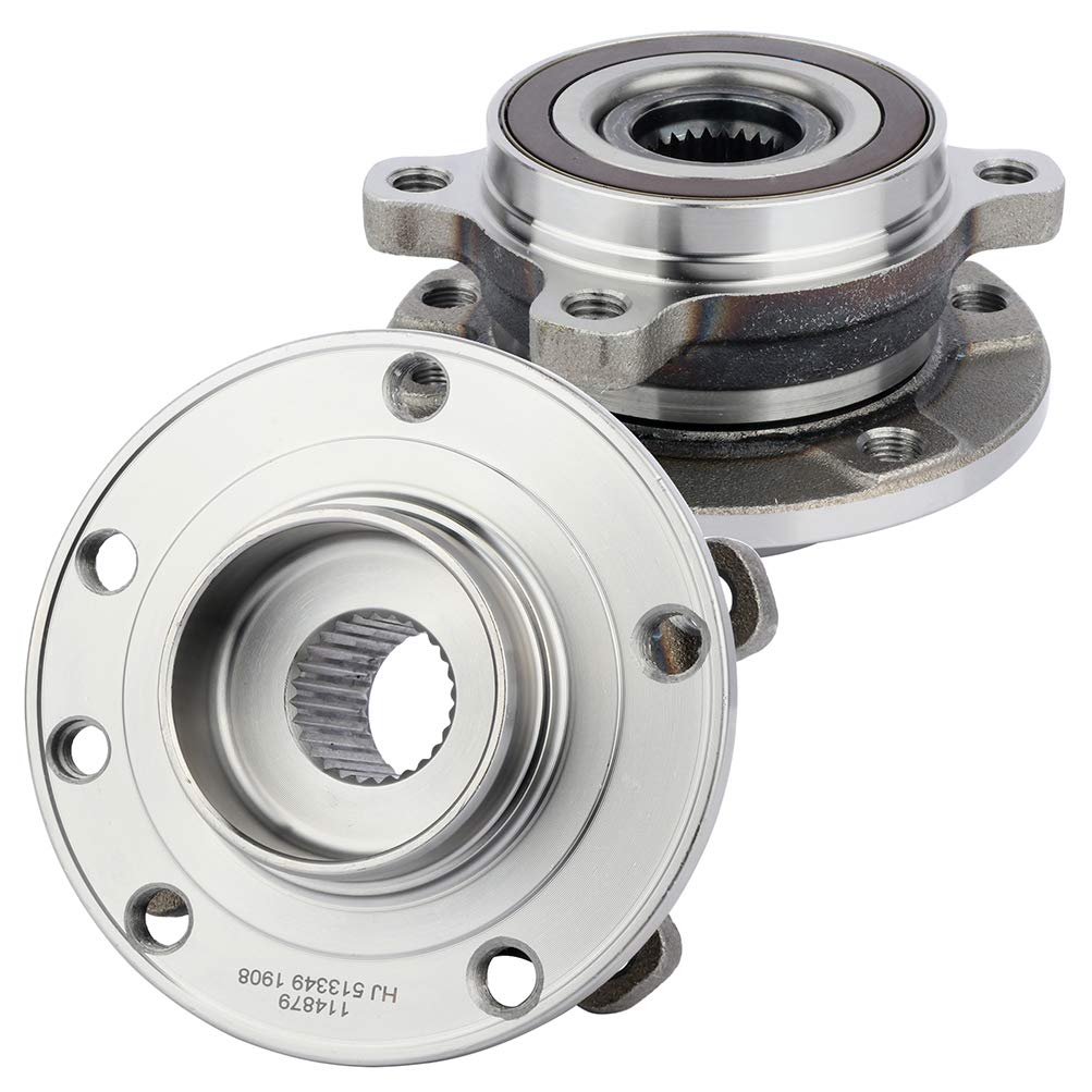 Jeep Cherokee Front Wheel Hub and Bearing Assembly (2-Pack) - Compatible with 2014-2017 Models, Replaces 513349, ABS Included - Perfect for Off-Roading, Daily Commuting & Vehicle Maintenance