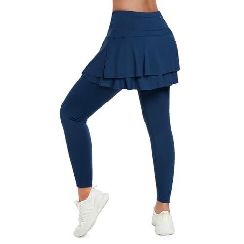 Navy Blue Full Length Skirts