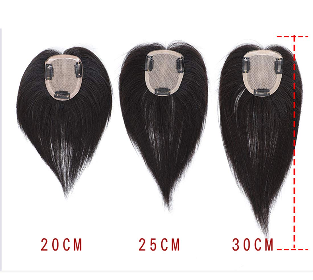 9x14cm Silk Base Real Human Hair Forehead Topper - 100% Density Hairpiece for Thinning Hair by Susanki (8