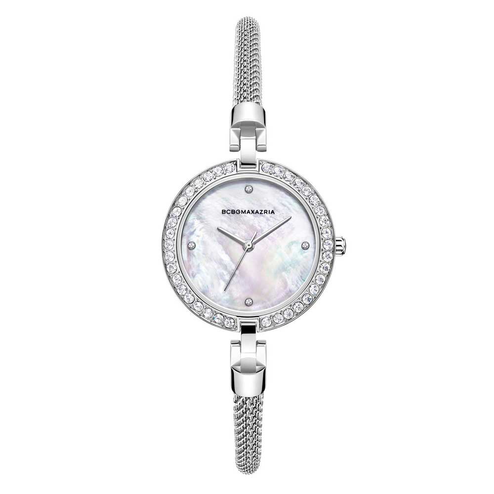 BCBGMAXAZRIA Women's Quartz Silver Stainless Steel Watch BG50666001 - Elegant Timepiece for Business, Parties & Everyday Wear