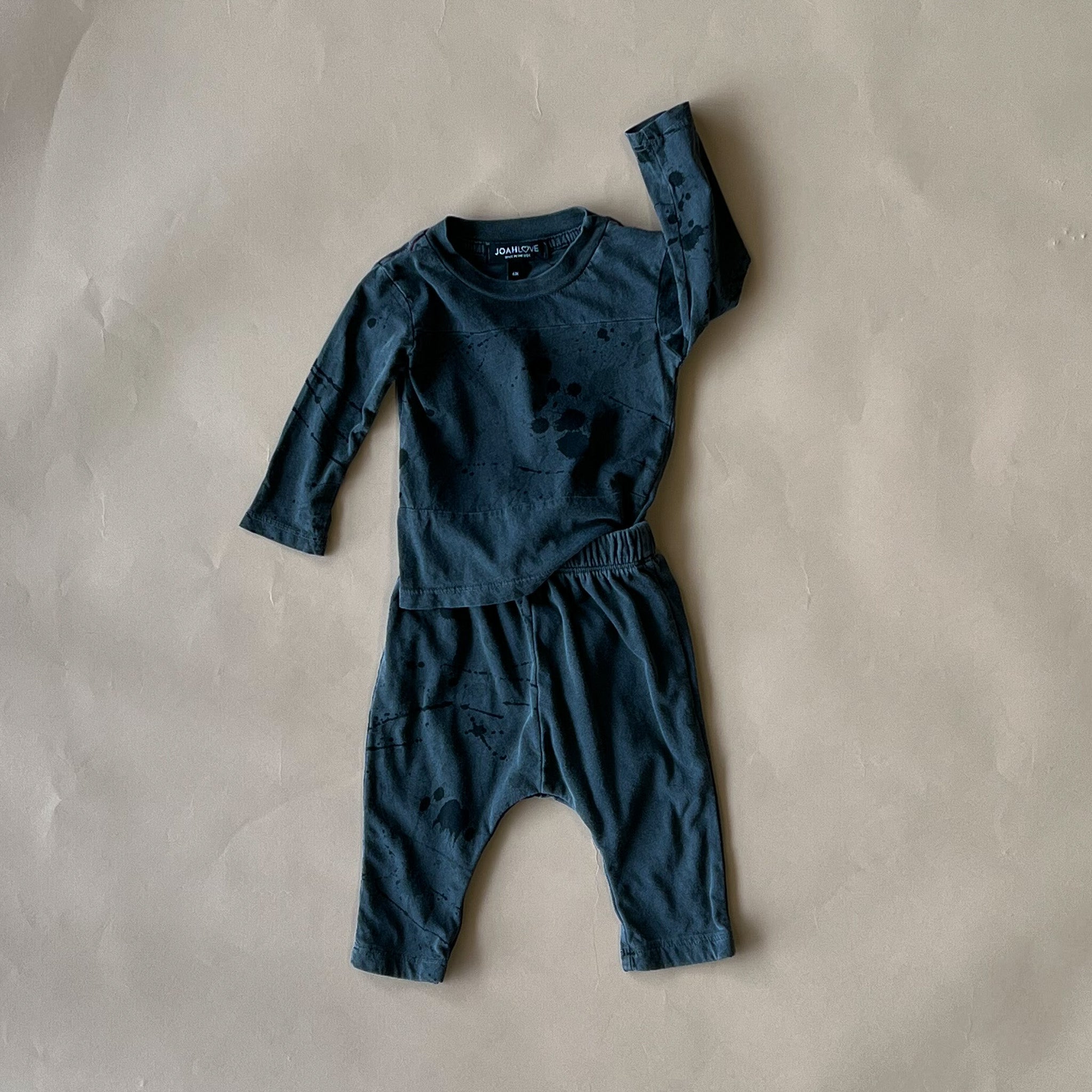 River Splatter Baby Outfit Set | Black | Newborn & Infant Clothing for Boys & Girls | Perfect for Photos, Parties & Everyday Wear