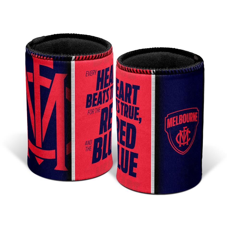 Melbourne Demons AFL Can Cooler & Stubby Holder - Insulated Beer Sleeve for Game Day & Outdoor Parties