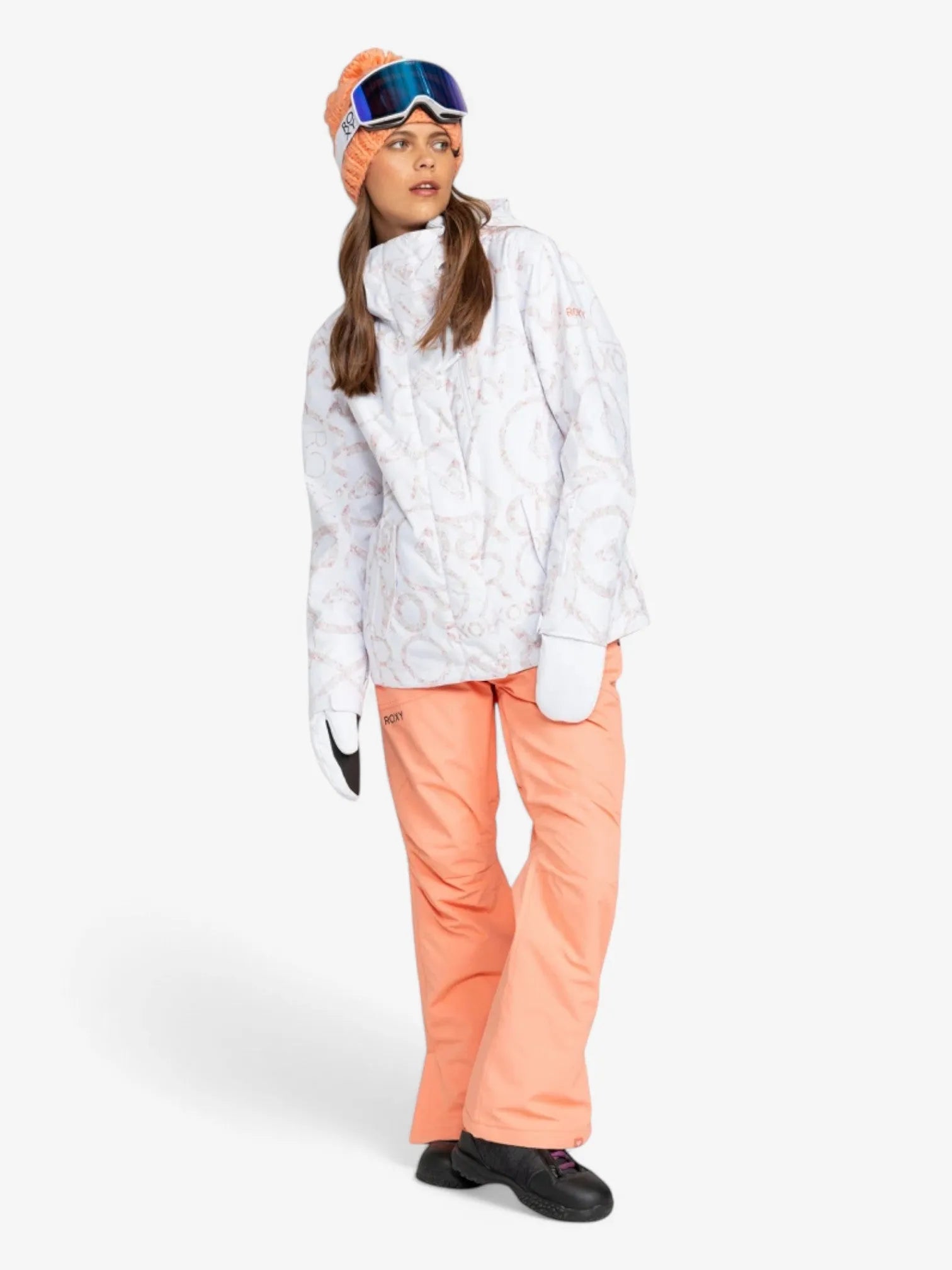ROXY Women's Snowholic Coral Snow Pants - Waterproof, Insulated Ski Pants for Women - Perfect for Skiing, Snowboarding & Winter Outdoor Activities