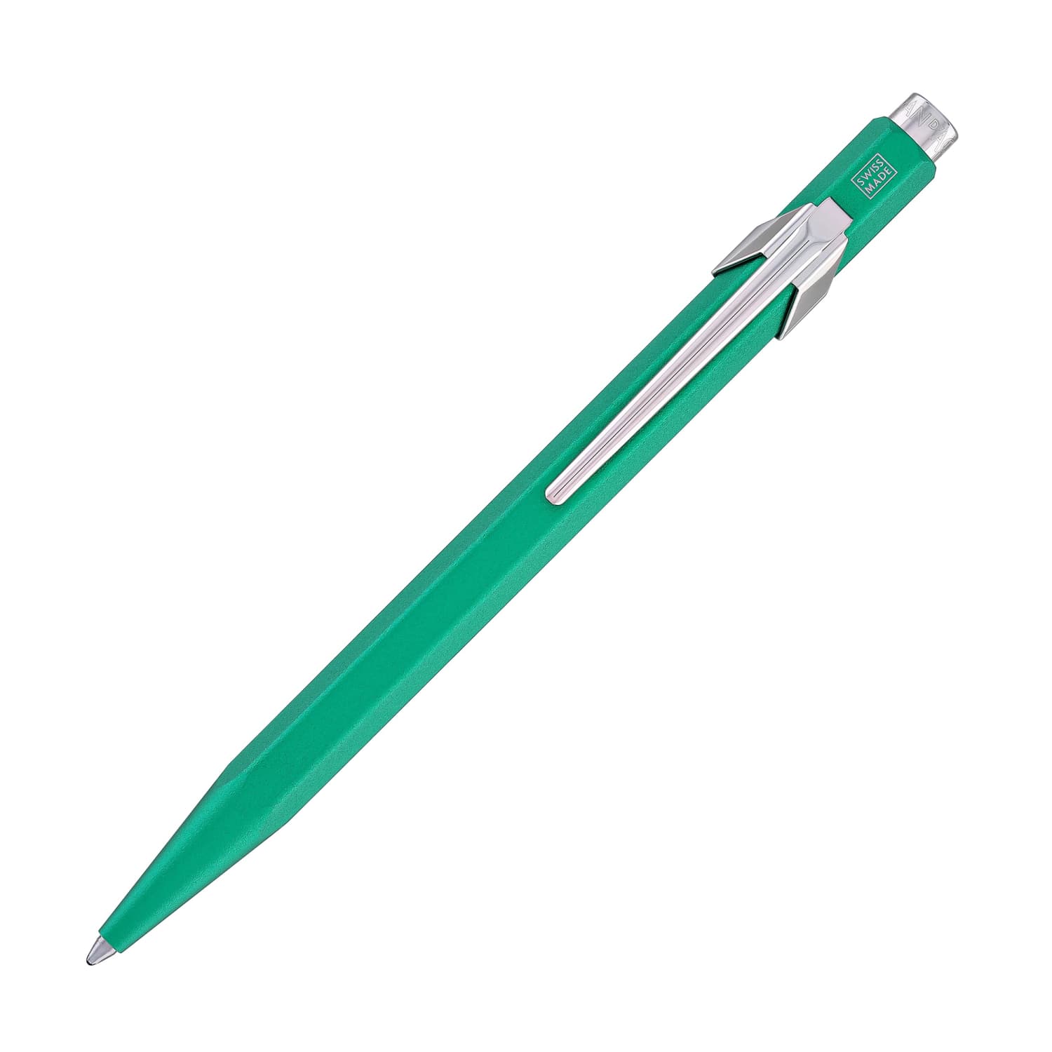 Premium Caran d'Ache 849 COLORMAT X Green Ballpoint Pen - Smooth Writing for Office, School & Artistic Sketching