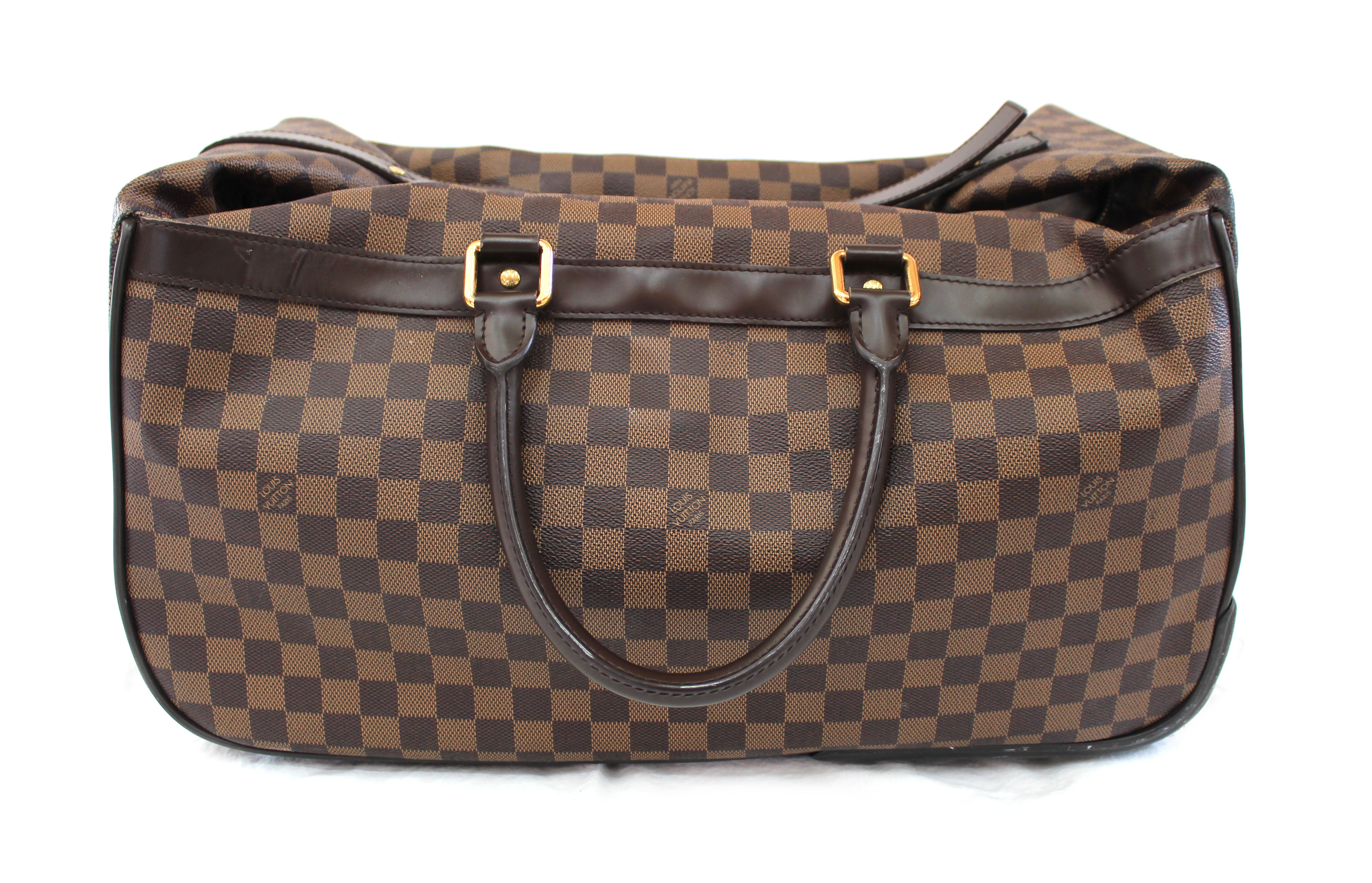 Authentic Louis Vuitton Damier Ebene Neo Eole 50 Suitcase - Luxury Travel Luggage for Business Trips & Vacations - Durable Spinner Carry-On with TSA Lock