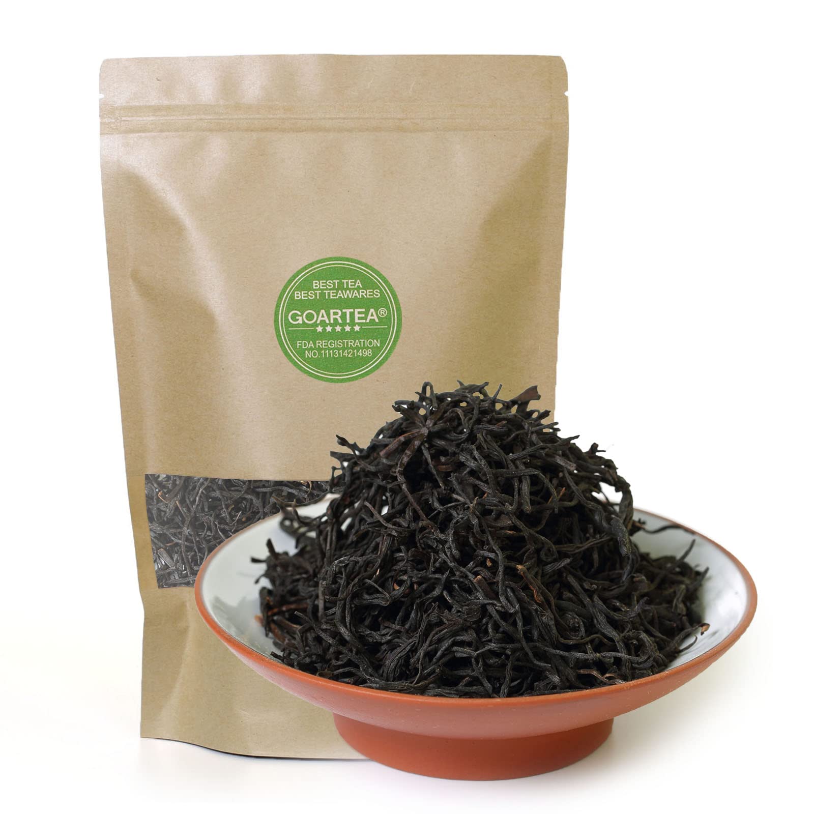 Premium Fujian Jinjunmei Black Tea Loose Leaf - 250g (35.2oz) Black Buds - High-Grade Chinese Black Tea Bags (4Pcs) - Perfect for Afternoon Tea, Gifts & Relaxation