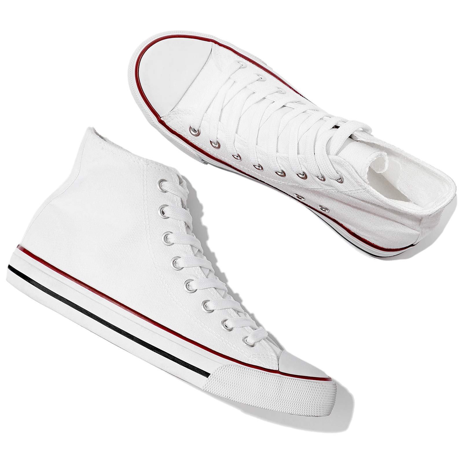 Yageyan Women's High Top Canvas Sneakers - Lace Up Fashion Casual Shoes for Women - Classic Retro Style - Perfect for Streetwear, Daily Outfits & Urban Fashion