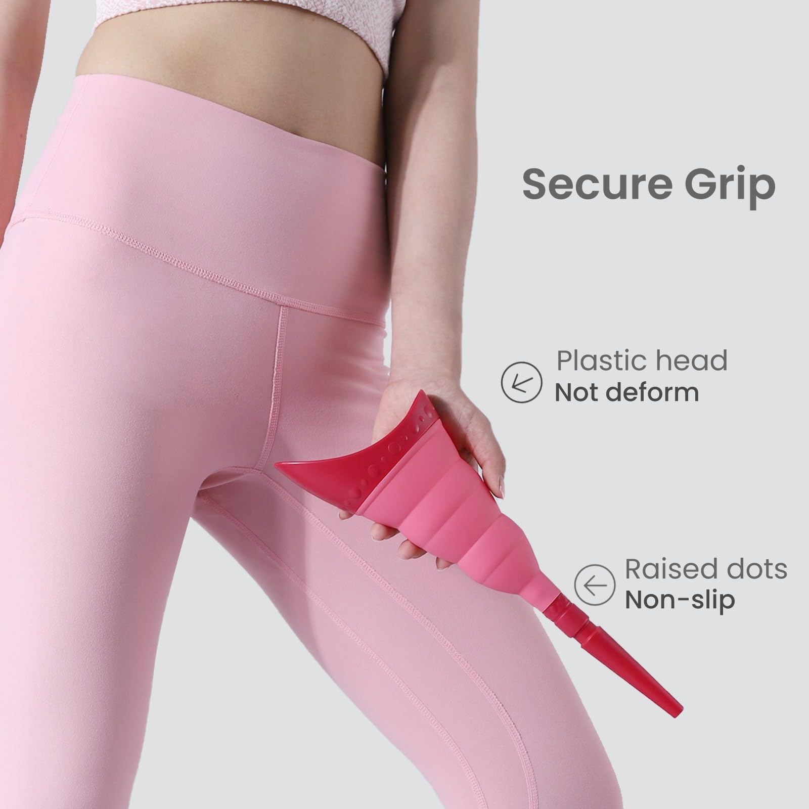 Foldable Female Urinal Device - Portable Pee Funnel for Women Travel, Stand to Pee Cup with Tube Case - Perfect for Camping, Hiking & Road Trips