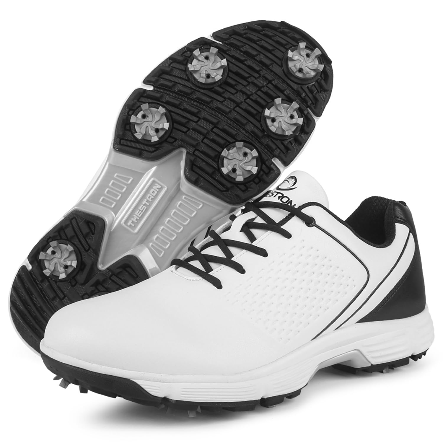Waterproof Golf Shoes for Men with Spikes - Lightweight & Comfortable Golf Sneakers for Outdoor Walking & Golfing - Perfect for Golfers on Wet or Dry Courses
