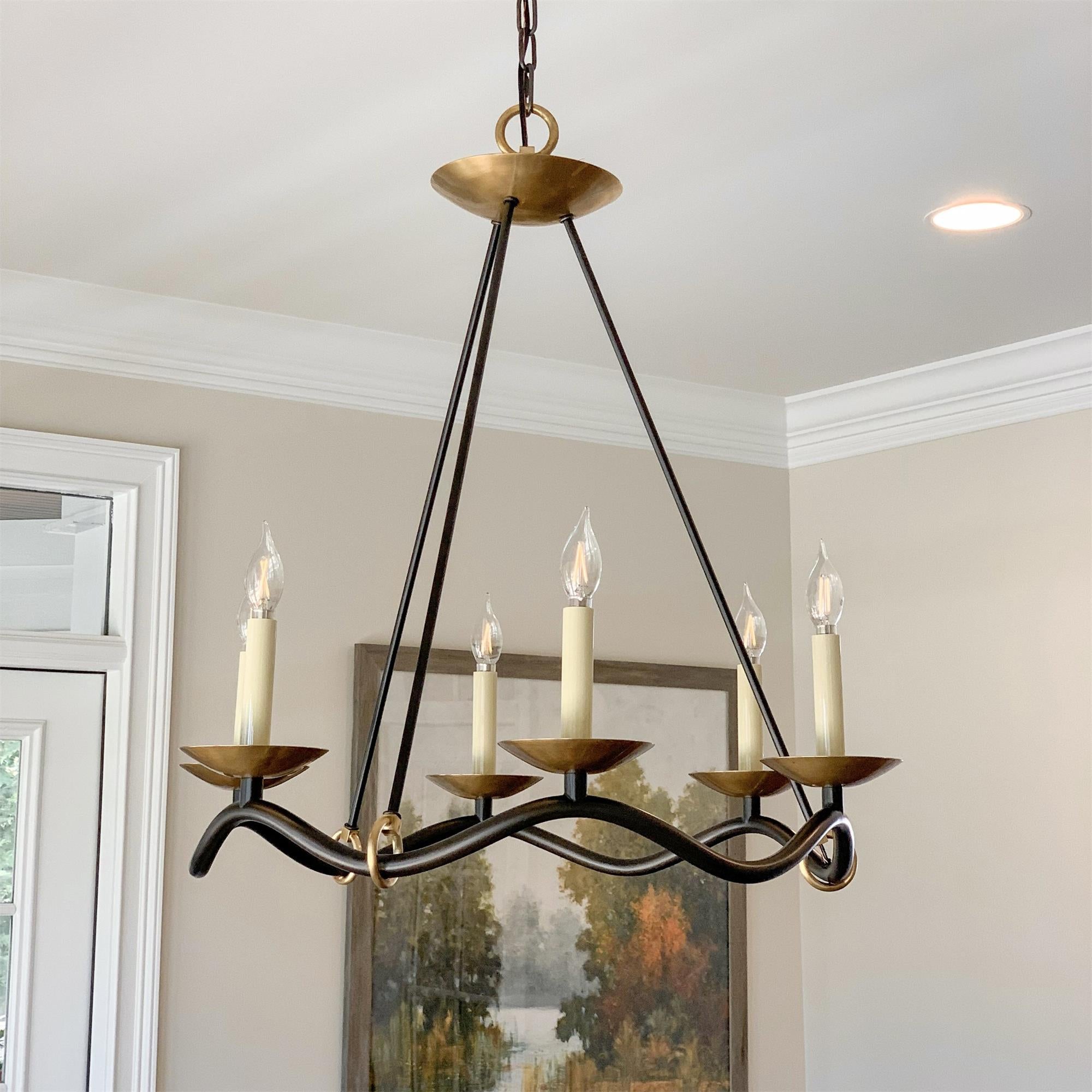 Stylish Choros Chandelier - Modern Crystal Ceiling Light Fixture for Living Room, Dining Room & Bedroom Decor