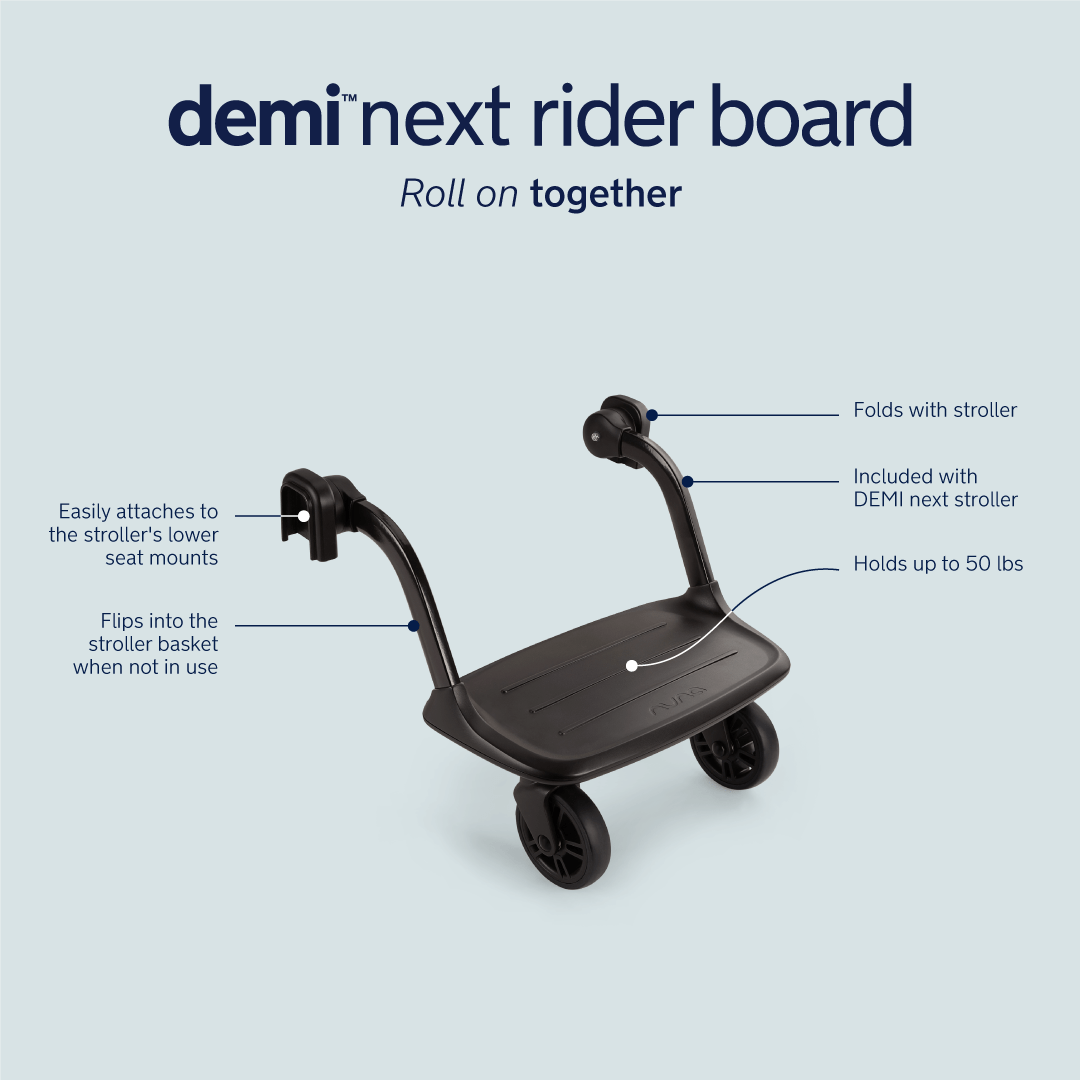 Nuna Demi Next Stroller - Lightweight, Compact & Versatile Baby Stroller for Travel, Shopping & Everyday Use