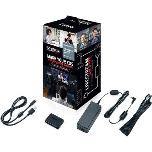 Canon EOS Webcam Accessories Starter Kit for EOS M50, M50 Mark II & M200 Mirrorless Digital Cameras - Perfect for Live Streaming, Video Conferencing & Content Creation