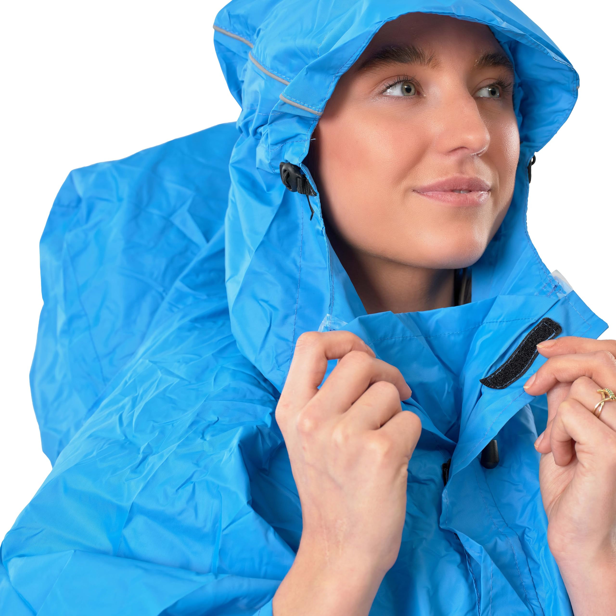 Lowland Outdoor Waterproof Rucksack Poncho - Blue for Hiking & Camping