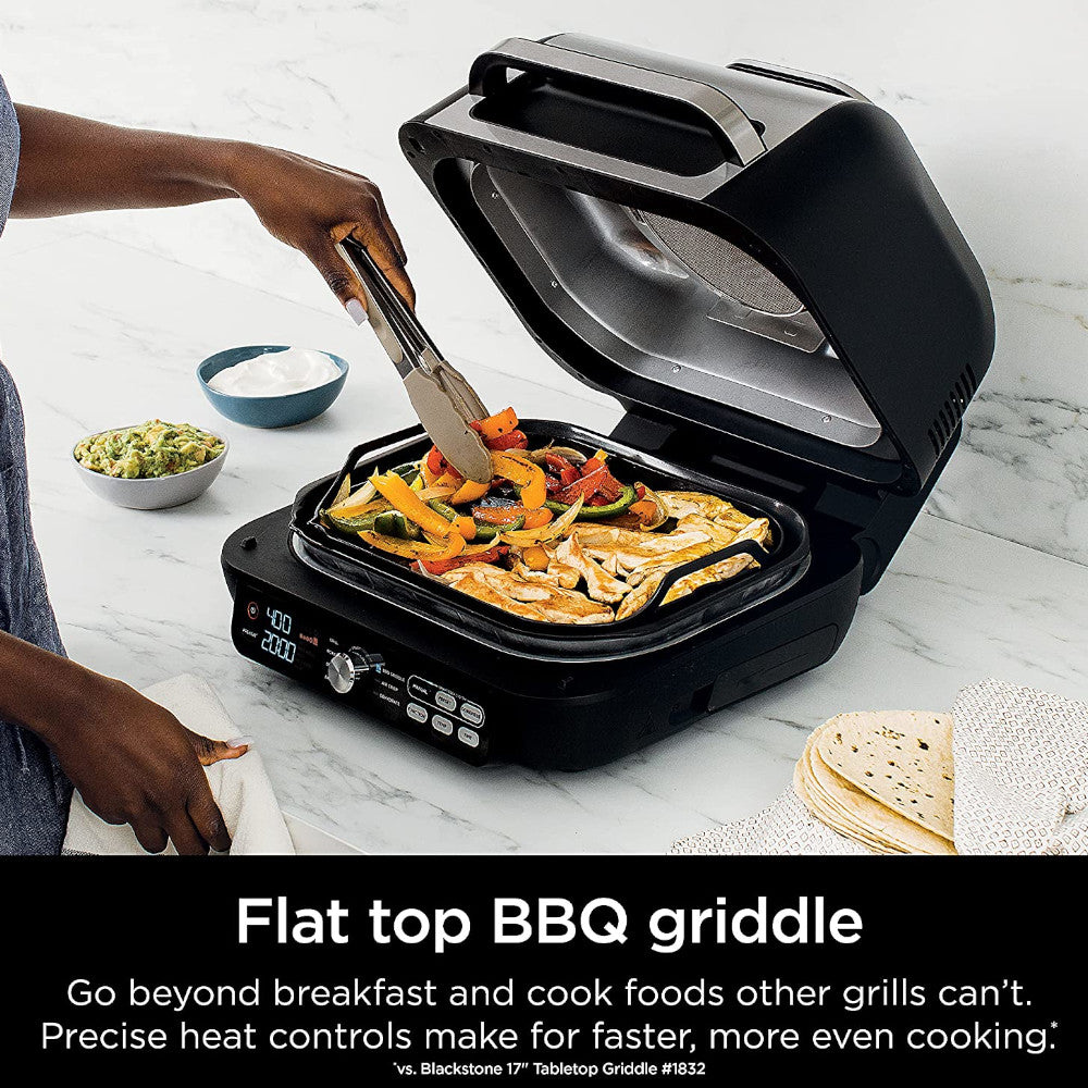 Ninja Foodi XL 7-in-1 Indoor Grill and Air Fryer Combo with Home Essentials Warranty - Perfect for Grilling, Roasting, Baking & Air Frying at Home