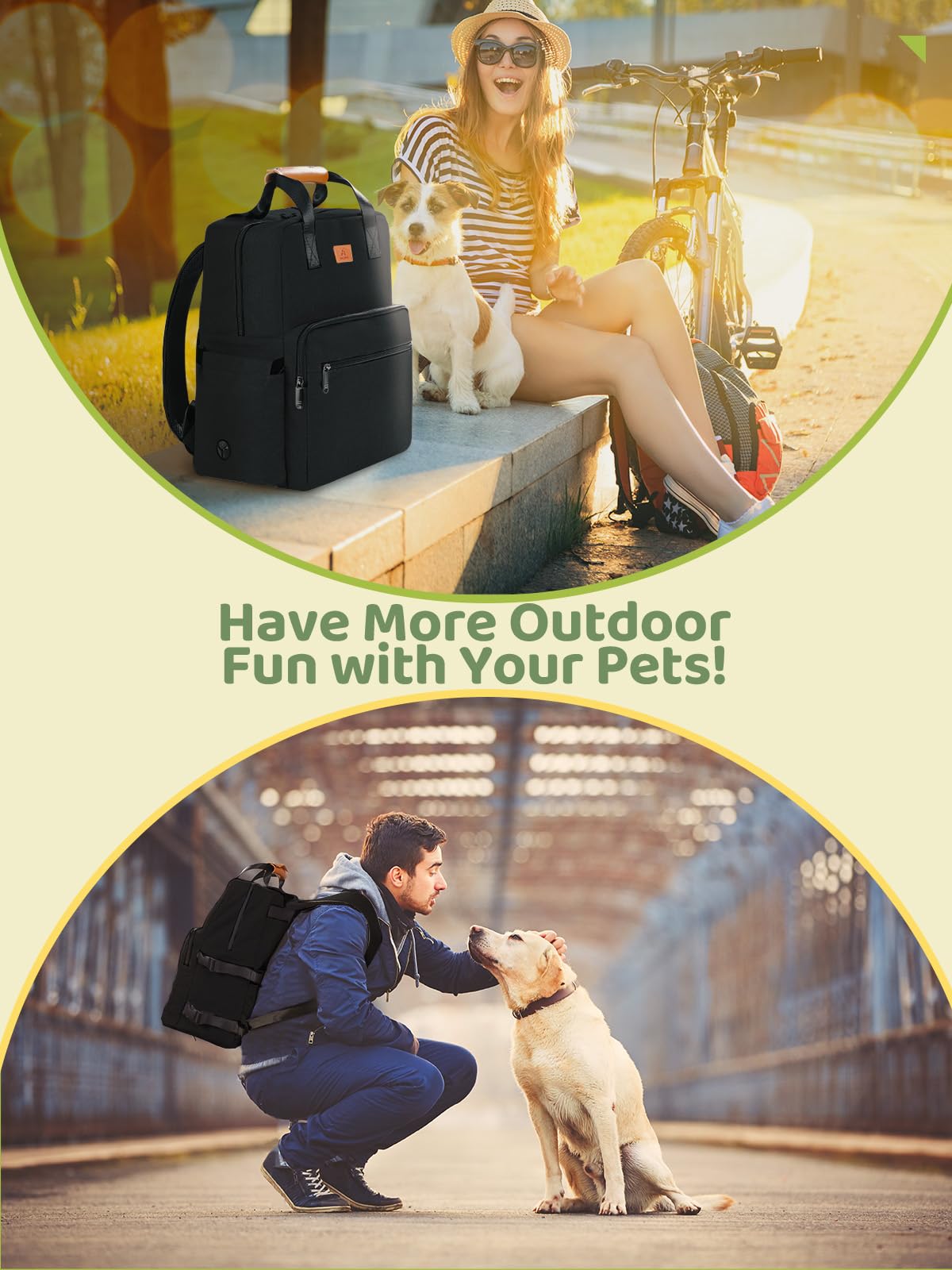 Airline Approved Dog Travel Backpack - 25L Multi-Function Pet Carrier with Storage Pockets, 2 Food Containers & Foldable Bowls - Perfect for Weekend Trips & Outdoor Adventures
