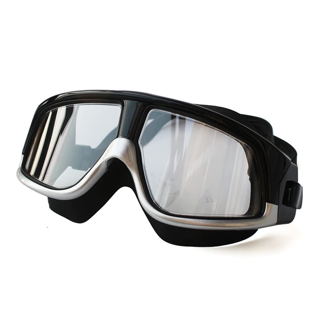 Anti-Fog Swimming Goggles for Men & Women - Large Frame Swim Eyewear for Pool, Beach & Water Sports (One Size, Multiple Colors)