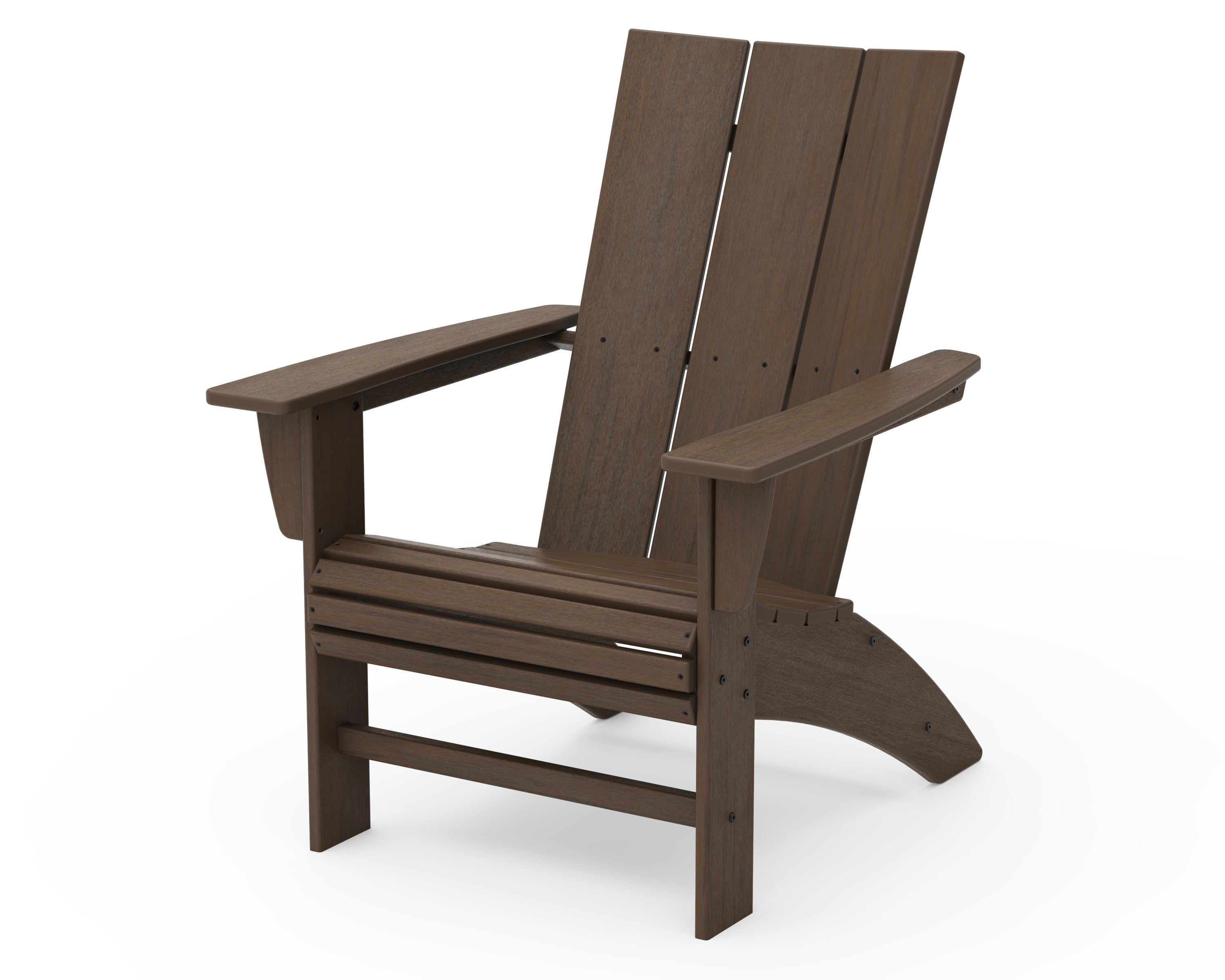 POLYWOOD Modern Curveback Adirondack Chair - Weather-Resistant Outdoor Furniture for Patio, Poolside & Garden Relaxation