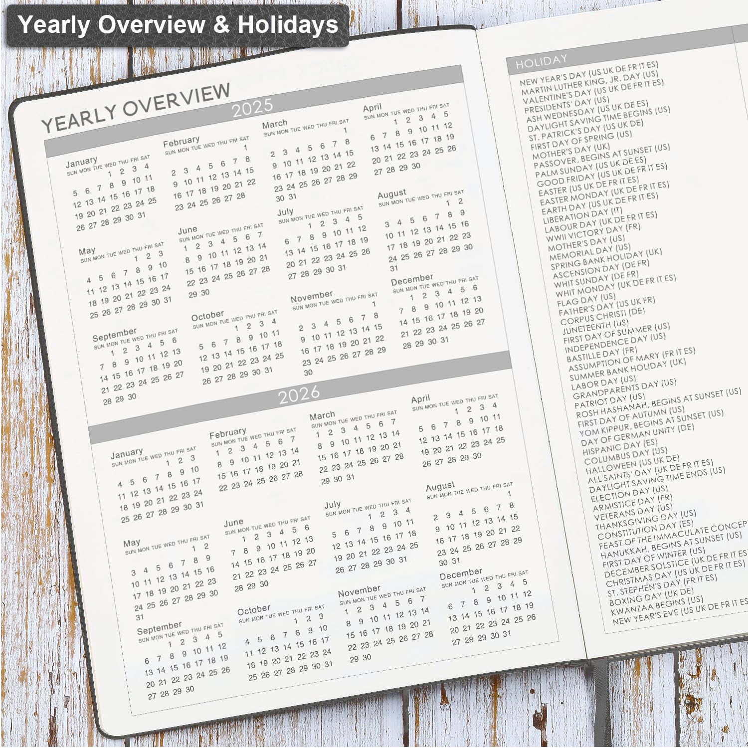 2025-2026 Academic Planner - July 2025 to June 2026, Daily Weekly Monthly Organizer with Pen Holder, Calendar Stickers & Pocket, 8.5