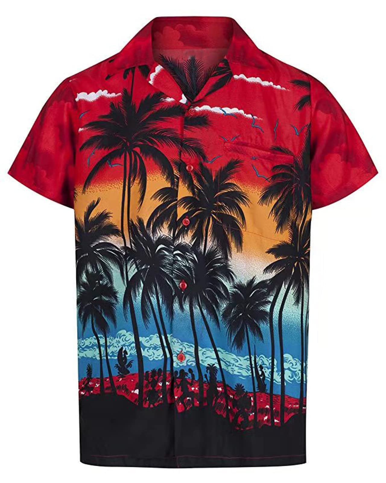 ETCONEN Men's Hawaiian Shirts - Short Sleeve Button Up Beach Shirts for Summer Vacation, Resort Wear & Casual Outfits | Perfect for Tropical Parties, Beach Getaways & Summer Fashion