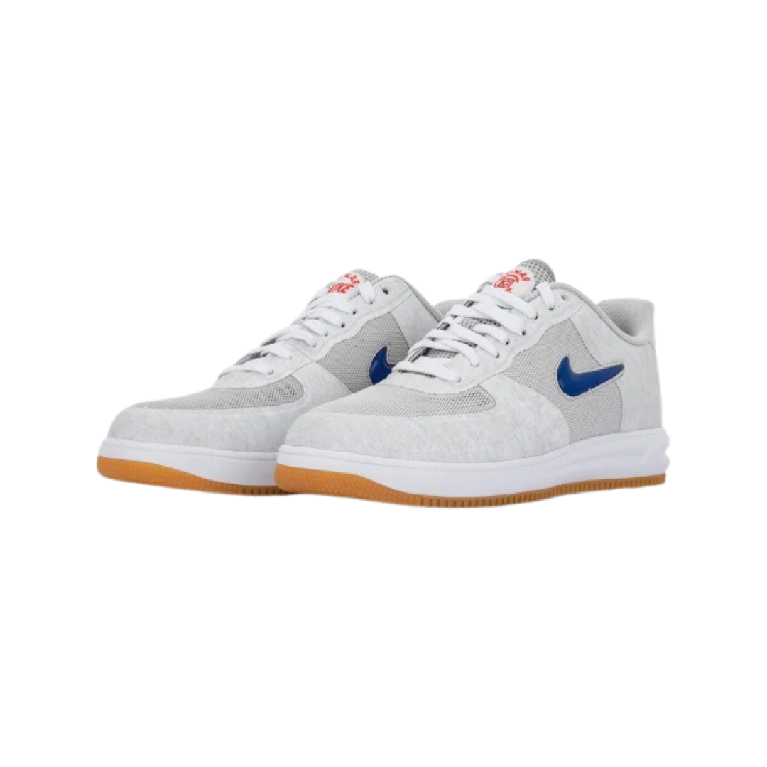 Nike Lunar Force 1 Low CLOT Fuse Grey Red Blue Sneakers - Men's Basketball Shoes for Streetwear & Casual Wear | Perfect for Urban Fashion & Daily Comfort