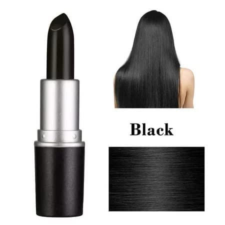 Natural Plant-Based Temporary Hair Dye Pencil - Lipstick-Shaped Root Touch-Up for Gray Hair Coverage, Quick & Easy One-Time Use - Perfect for Travel, Parties, and Everyday Hair Color Maintenance