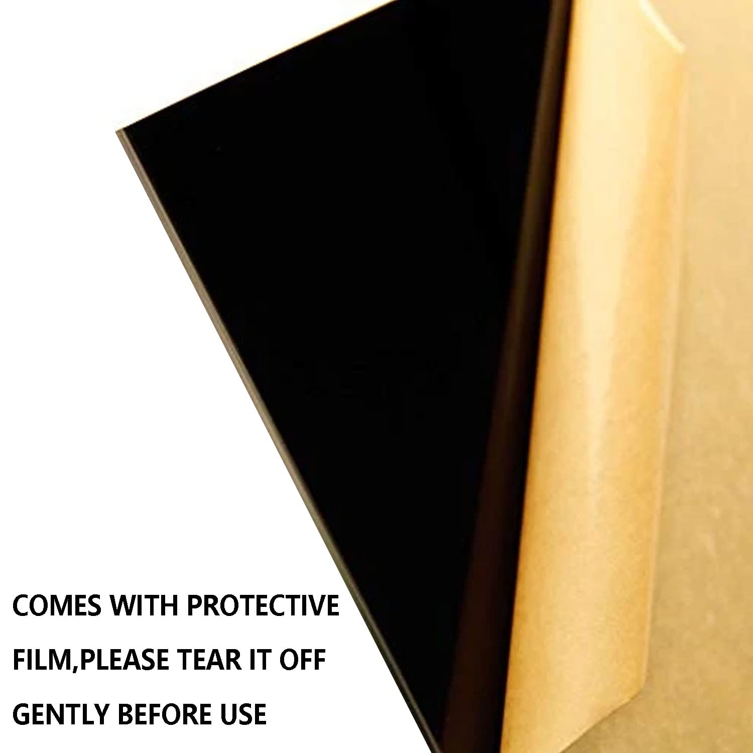 10Pcs Black Acrylic Sheets 4x6 Inch - 1/16