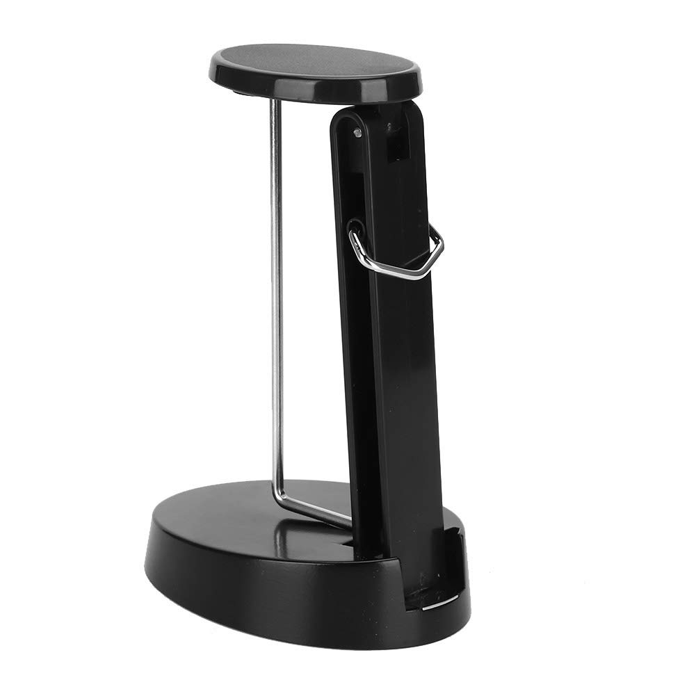 Black Metal Receipt Spike Holder for Office & Restaurant - Bill Fork, Memo & Check Organizer with Straight Rod - Perfect for Organizing Invoices, Notes & Orders