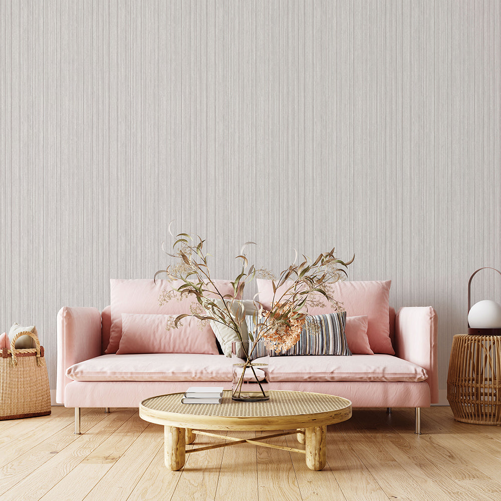 Self-Adhesive Faux Grasscloth Wallpaper - Peel and Stick Textured Wall Covering for Bedroom, Living Room & Home Decor
