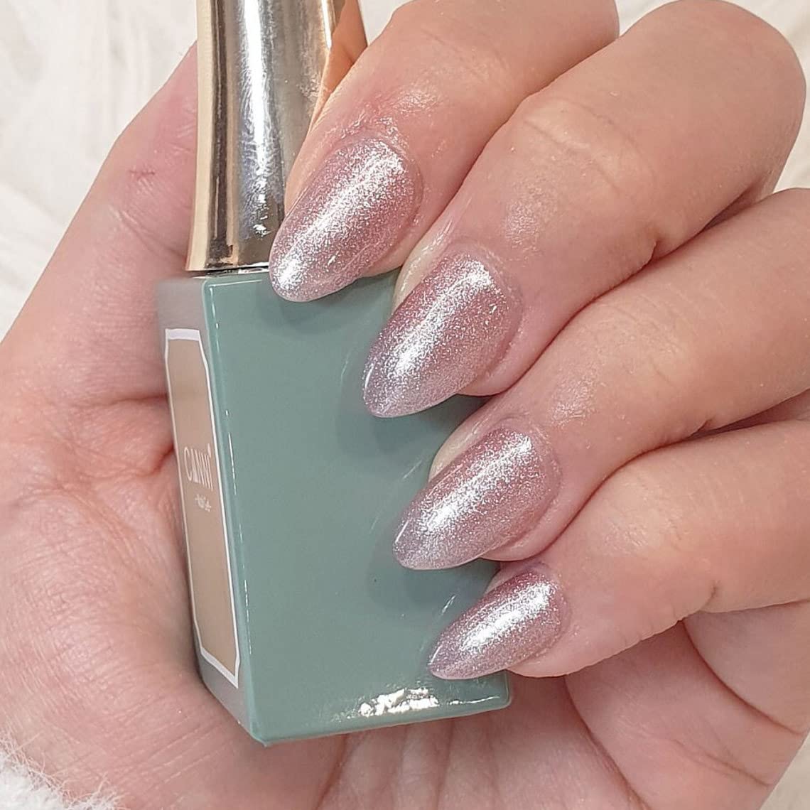 CANNI 16ml Gel Nail Polish - Moonlight Cat Series, Shining Soak Off UV Gel Varnish, Long Lasting & High Gloss, Requires UV/LED Light to Cure (Color C027) - Perfect for Salon, Home Manicure & Nail Art Designs