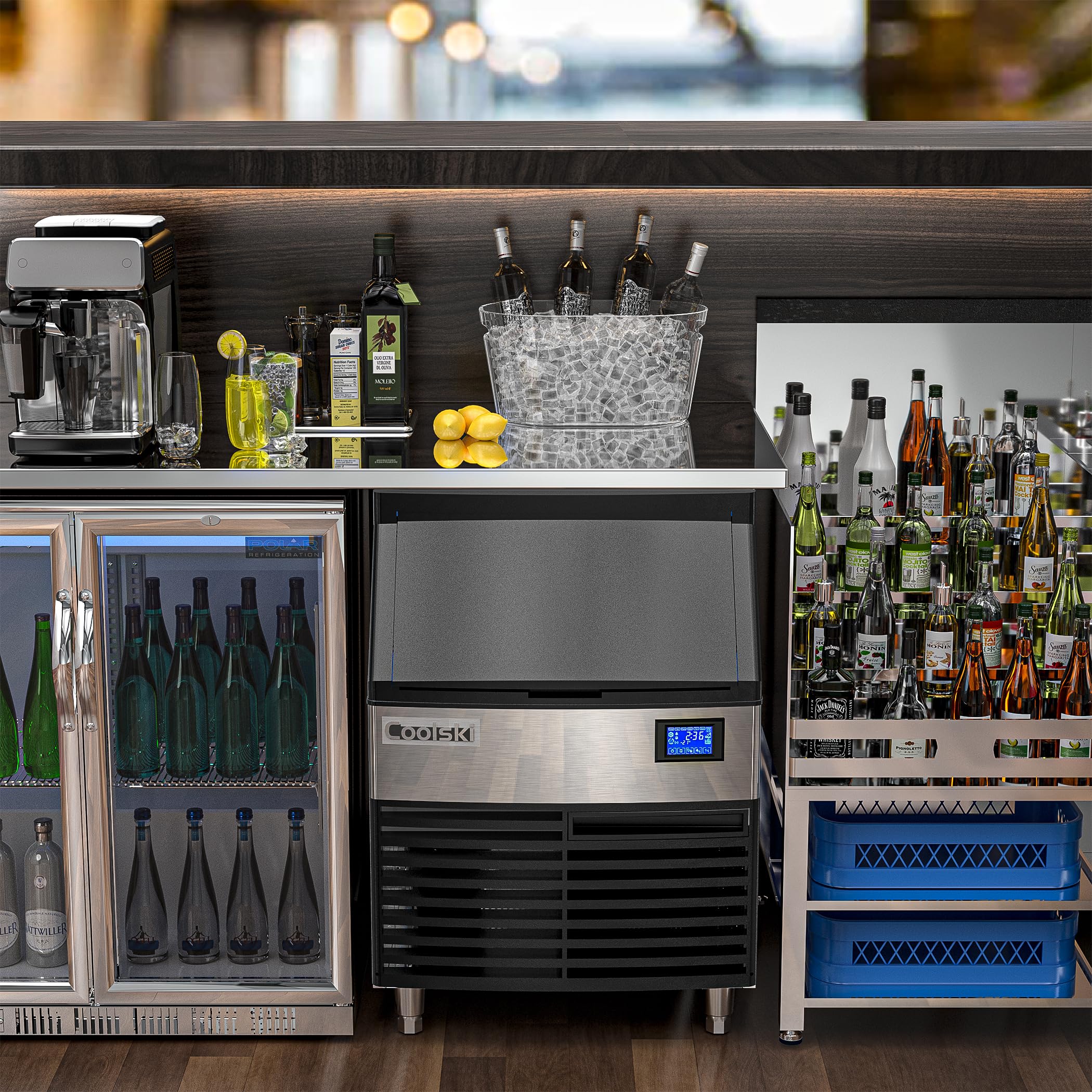 Commercial Ice Maker Machine 260LBS/24H, 26