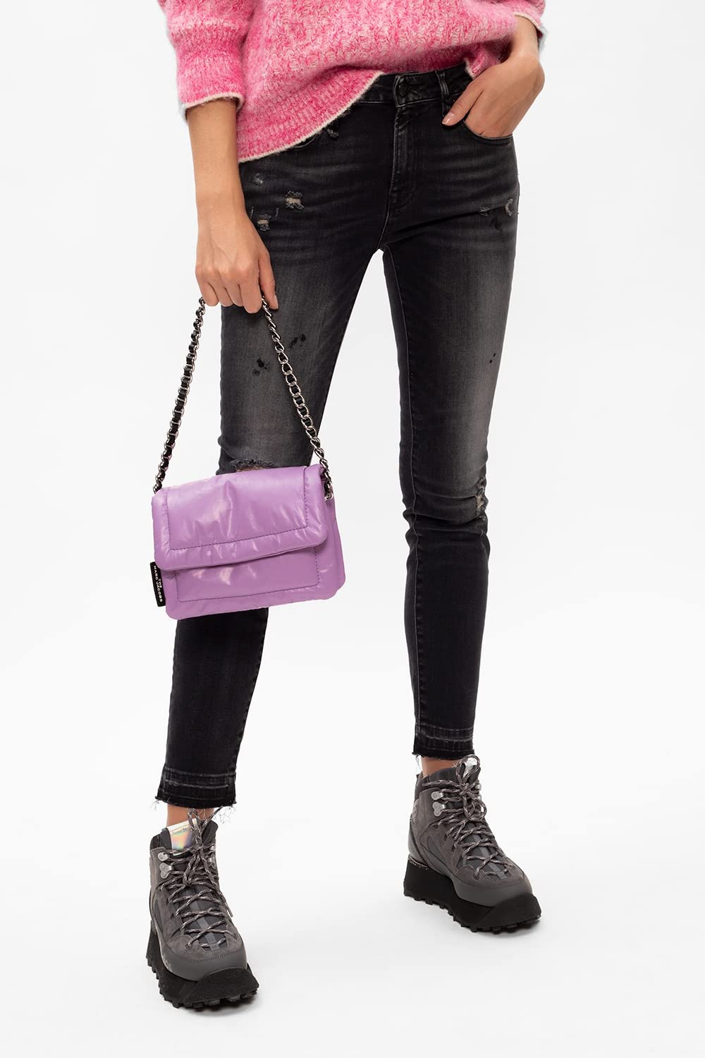 Marc Jacobs Mini Pillow Leather Shoulder Bag for Women - Stylish Crossbody Purse with Adjustable Strap, Perfect for Date Night, Travel & Everyday Use