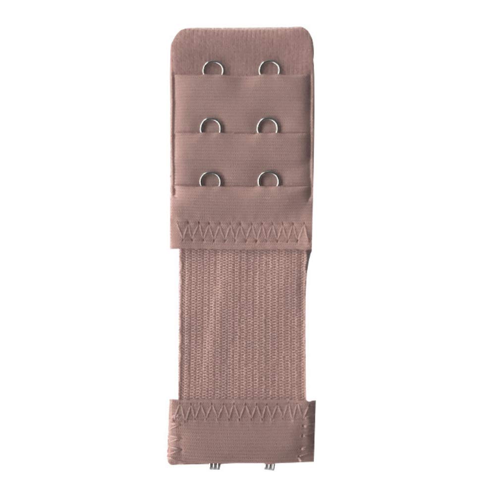 3 Rows 2 Hooks Adjustable Bra Extenders for Women - Comfortable Underwear Extension Straps in Apricot Color - Perfect for Tight Bras, Maternity Wear & Post-Surgery Comfort