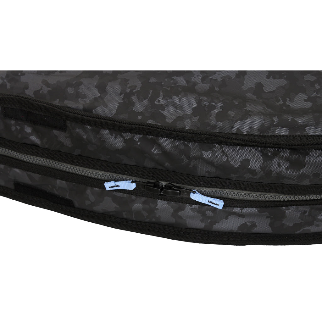 Pro Lite Board Bag - Rhino Travel Bag for 8'0 to 9'6 Longboards (Holds 1-2 Boards) in Gray/Light Blue/Black - Perfect for Surfing, Paddleboarding & Travel Protection