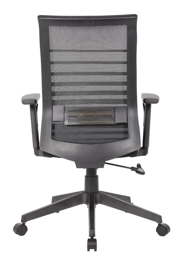Boss B6566AM BK Horizontal Mesh Back & Antimicrobial Seat Ergonomic Task Chair for Office, Home, or Conference Room Use