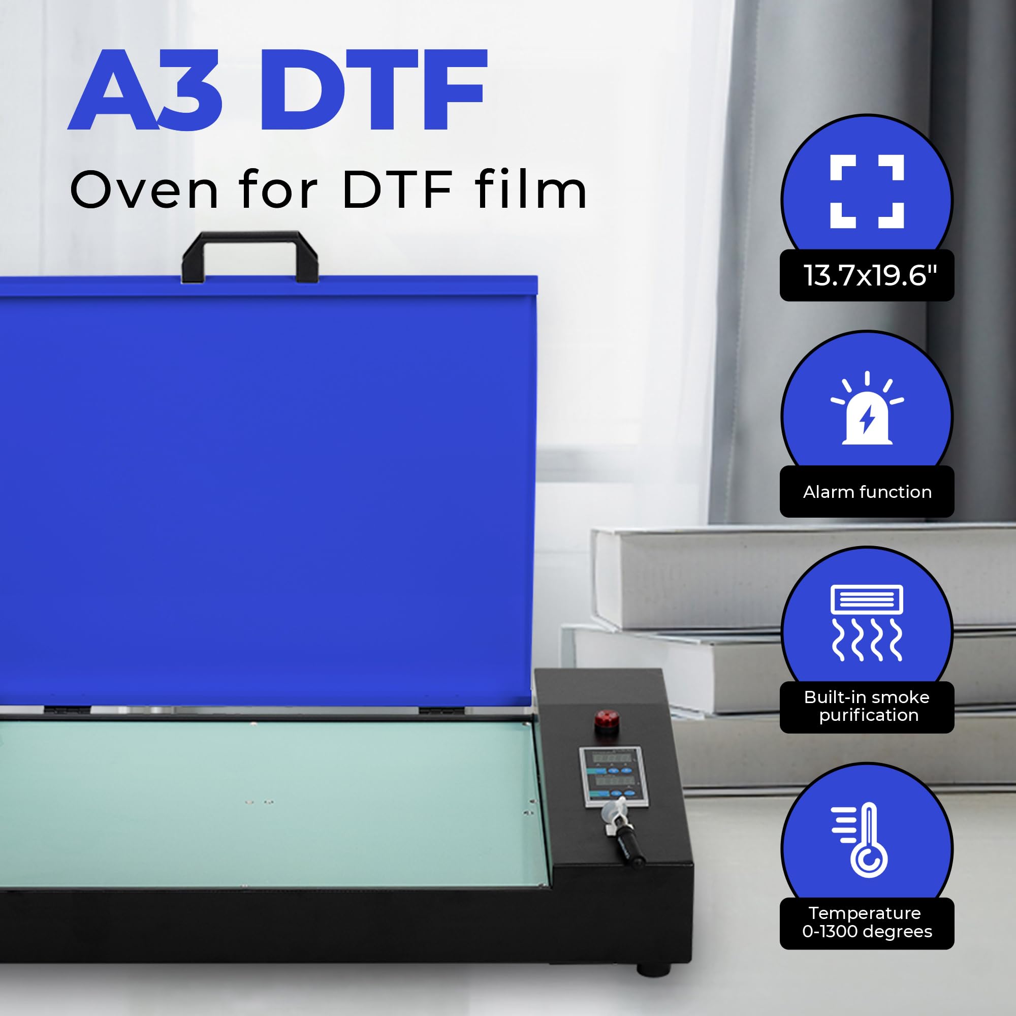PUNEHOD A3 DTF Transfer Printer for Dark & Light Fabrics - Direct to Film Printing with Preheating Oven | L1800 vs DTG Comparison | Perfect for T-Shirt, Hoodie & Apparel Customization Business