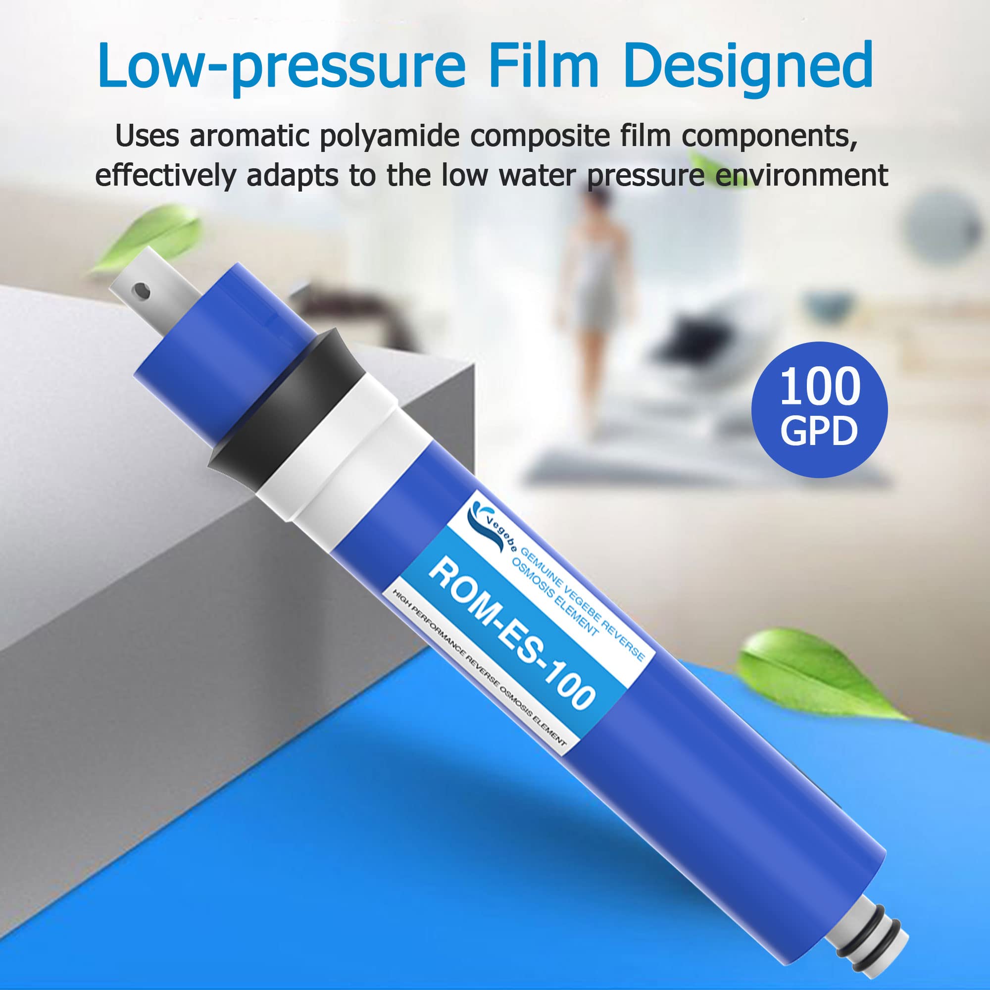 100 GPD Reverse Osmosis Membrane Filter 12