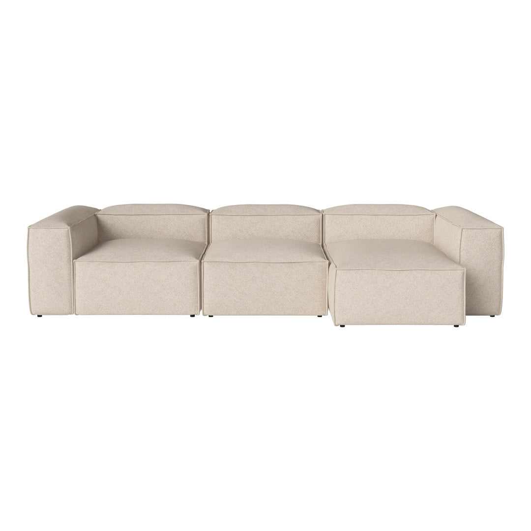 Cosima 3-Seater Sofa with Chaise Lounge - Modern L-Shaped Sectional Couch for Living Room, Apartment & Small Spaces - Soft Fabric Upholstery & Sturdy Frame - Perfect for Relaxing, Entertaining & Family Movie Nights