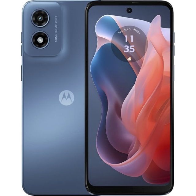 Motorola Moto G Play 2024 64GB Unlocked Smartphone - Sapphire Blue | Budget Android Phone for Streaming, Gaming & Everyday Use