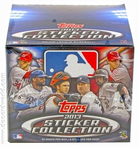 2013 Topps Sticker Collection Box - Complete Set of Trading Stickers for Sports Fans & Collectors - Perfect for Album Collecting, Trading, and Memorabilia Displays