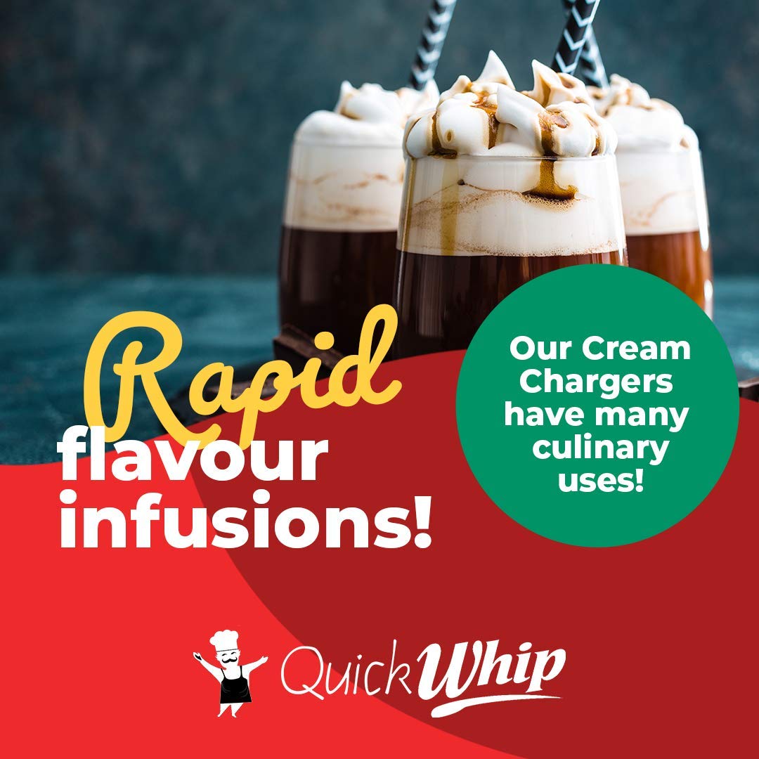 Premium N2O Whipped Cream Chargers - 8g Culinary-Grade Nitrous Oxide Cartridges (360 Count Bulk Pack - 24 Packs x 15) for Professional & Home Use - Perfect for Desserts, Coffee Toppings & Cocktail Garnishes