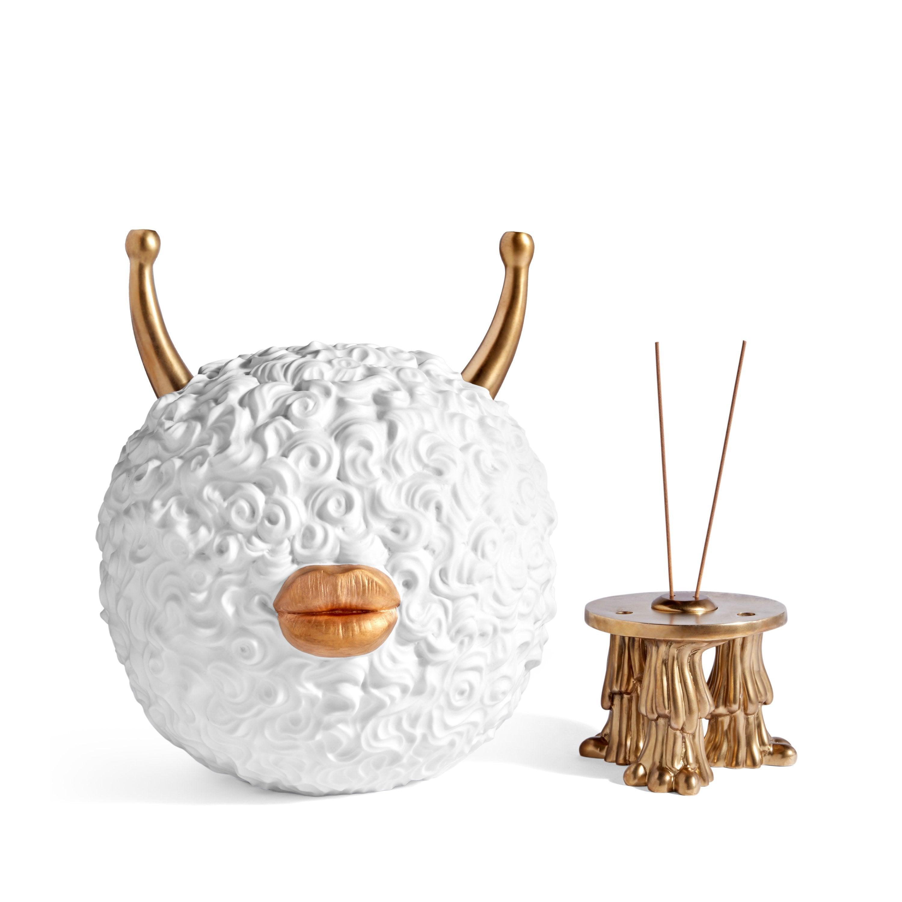 Premium Haas Monster Incense Burner - Handcrafted Ceramic Aromatherapy Diffuser for Home, Yoga & Meditation | Relaxing Scented Gift Idea