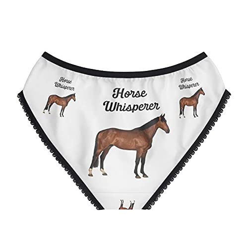 Horse Whisperer Women's Cotton Briefs - Funny Underwear for Equestrian Lovers - Comfortable & Breathable Panties for Riding, Gifts & Everyday Wear