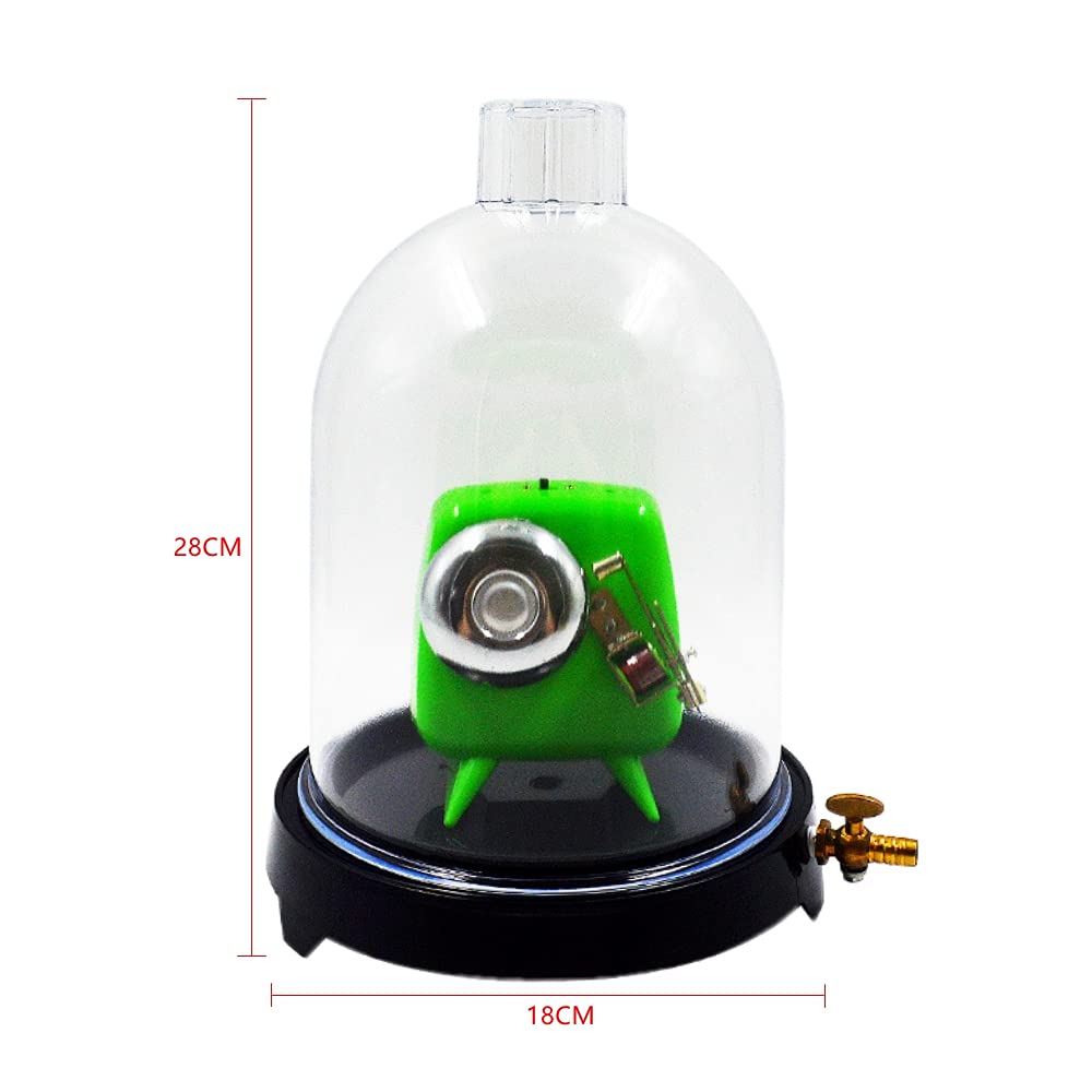 Vacuum Hood Suction Disc Bell - Plastic Jar for Physics Experiments & Sound Lab Studies | Scientific Tool for Vacuum Labs & Classroom Demonstrations