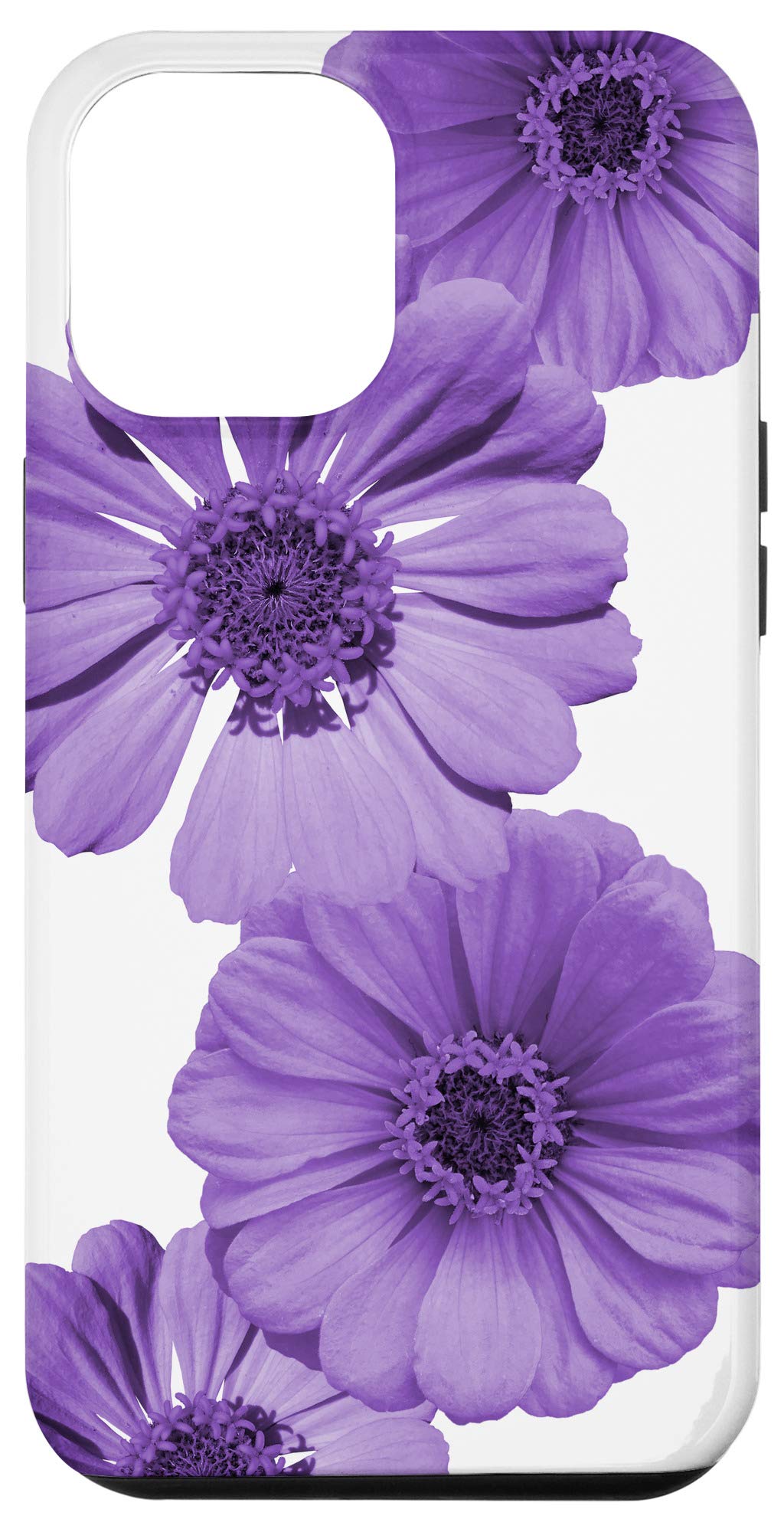 iPhone 12 Pro Max Case - Lilac Magenta Pink Purple Floral Design | Slim Protective Cover for Women Girls | Perfect for Daily Use, Work & Travel