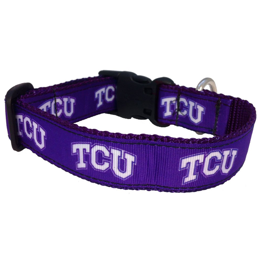 NCAA TCU Horned Frogs Dog Collar - Purple & Black Team Colors, Small Pet Collar for Dogs - Perfect for Game Day, School Spirit & Fan Gear Accessories