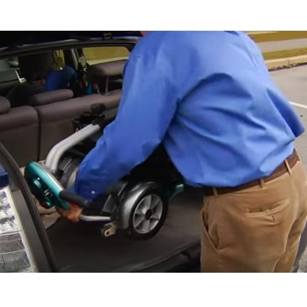 EV Rider Transport Plus Folding Mobility Scooter - Lightweight Electric Scooter for Adults & Seniors - Compact Travel Scooter for Shopping, Airports & Outdoor Adventures